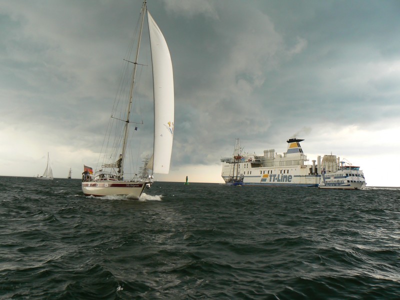 Hanse Sail Segeltörn 2014 Unwetter