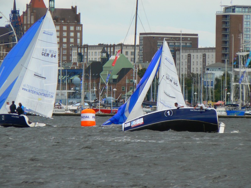 Matchrace auf der Warnow zur Hanse Sail