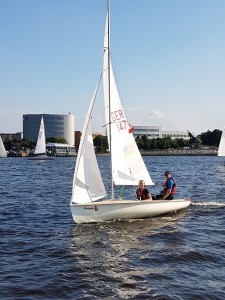 Segeltrimm bei Jollen (z.B. 470er) Schwachwindtrimm