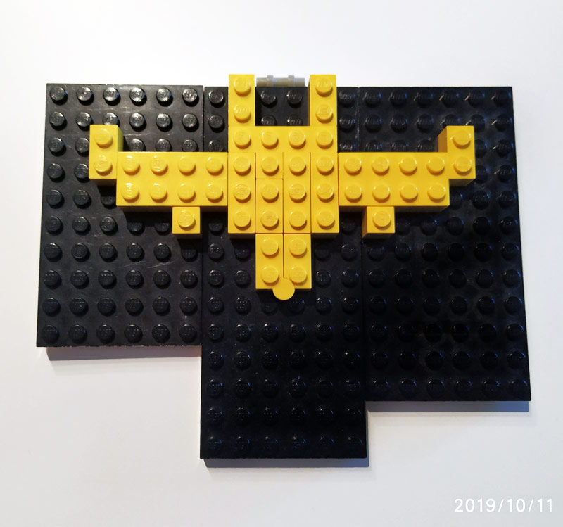 Batman Zeichen aus Lego