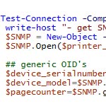 Mit Powershell SNMP auslesen – Druckerstatus Printserver