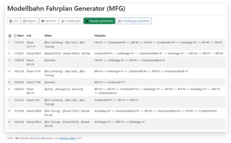 modellbahn fahrplan generator modelleisenbahn 6