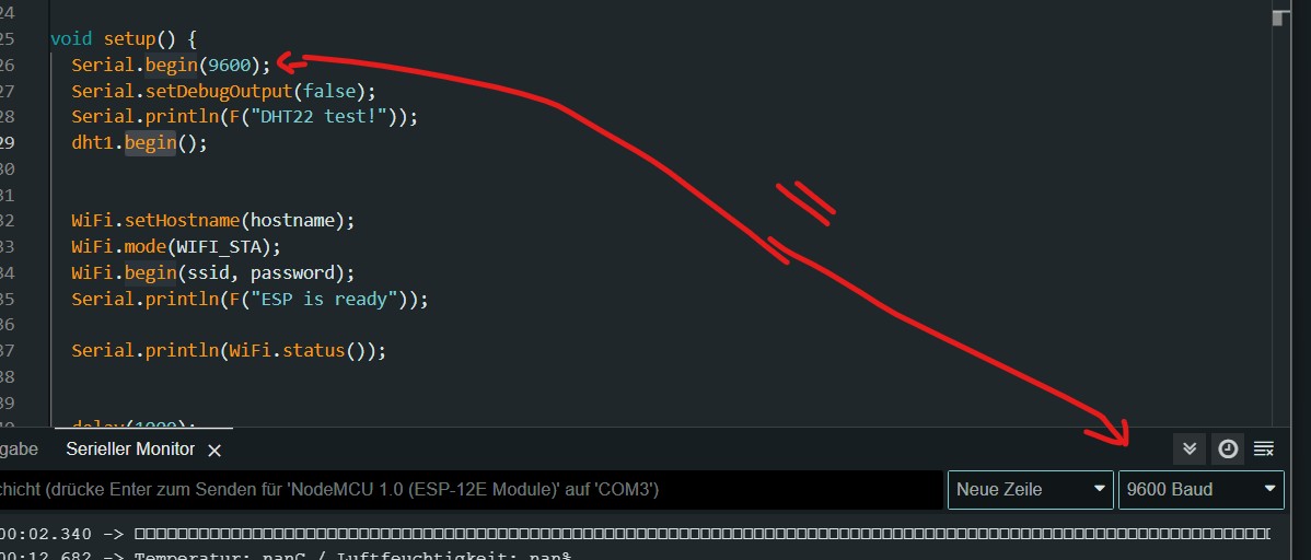 Troubleshooting des NodeMCU Lua Lolin V3(ESP8266 ESP-12F) von AZ Delivery